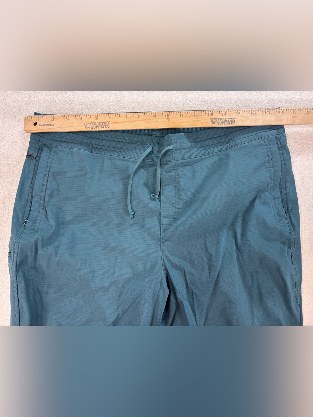Kuhl Teal Jogger Pants XL Lightweight Outdoor Hiking Elastic Waist Stretch - Picture 5 of 8